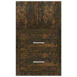 NNEVL Wall-mounted Bedside Cabinet Smoked Oak