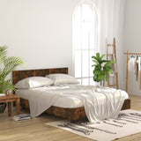 NNEVL Bed Headboard Smoked Oak 160x1.5x80 cm Engineered Wood