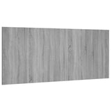 NNEVL Bed Headboard Grey Sonoma 200x1.5x80 cm Engineered Wood