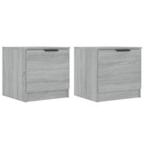 NNEVL Bedside Cabinets 2 pcs Grey Sonoma 40x39x40 cm