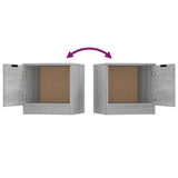 NNEVL Bedside Cabinets 2 pcs Grey Sonoma 40x39x40 cm