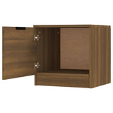 NNEVL Bedside Cabinet Brown Oak 40x39x40 cm