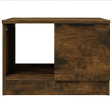 NNEVL Coffee Table Smoked Oak 50x50x36 cm Engineered Wood