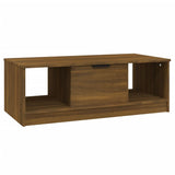 NNEVL Coffee Table Brown Oak 102x50x36 cm Engineered Wood