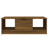 NNEVL Coffee Table Brown Oak 102x50x36 cm Engineered Wood