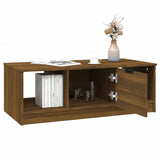 NNEVL Coffee Table Brown Oak 102x50x36 cm Engineered Wood