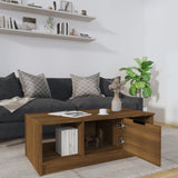 NNEVL Coffee Table Brown Oak 102x50x36 cm Engineered Wood