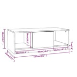 NNEVL Coffee Table Brown Oak 102x50x36 cm Engineered Wood