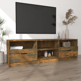 NNEVL TV Cabinet Smoked Oak 150x33.5x45 cm Engineered Wood