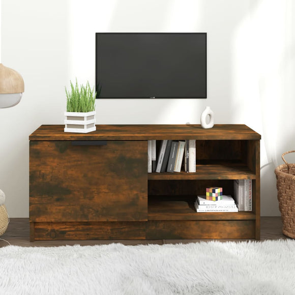 NNEVL TV Cabinet Smoked Oak 80x35x36.5 cm Engineered Wood