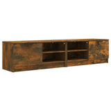 NNEVL TV Cabinets 2 pcs Smoked Oak 80x35x36.5 cm Engineered Wood
