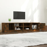 NNEVL TV Cabinets 2 pcs Smoked Oak 80x35x36.5 cm Engineered Wood