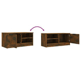 NNEVL TV Cabinets 2 pcs Smoked Oak 80x35x36.5 cm Engineered Wood