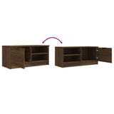 NNEVL TV Cabinets 2 pcs Brown Oak 80x35x36.5 cm Engineered Wood
