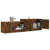 NNEVL TV Cabinet Smoked Oak 158.5x36x45 cm Engineered Wood