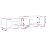 NNEVL TV Cabinet Grey Sonoma 158.5x36x45 cm Engineered Wood