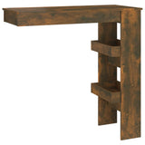 NNEVL Wall Bar Table Smoked Oak 102x45x103.5 cm Engineered Wood