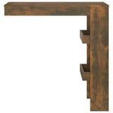 NNEVL Wall Bar Table Smoked Oak 102x45x103.5 cm Engineered Wood