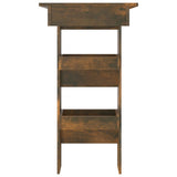 NNEVL Wall Bar Table Smoked Oak 102x45x103.5 cm Engineered Wood