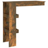 NNEVL Wall Bar Table Smoked Oak 102x45x103.5 cm Engineered Wood