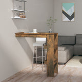 NNEVL Wall Bar Table Smoked Oak 102x45x103.5 cm Engineered Wood