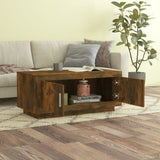 NNEVL Coffee Table Smoked Oak 102x50x45 cm Engineered Wood