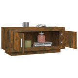 NNEVL Coffee Table Smoked Oak 102x50x45 cm Engineered Wood