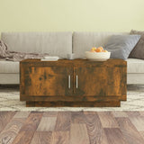 NNEVL Coffee Table Smoked Oak 102x50x45 cm Engineered Wood