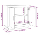 NNEVL Sideboard Grey Sonoma 80x40x75 cm Engineered Wood