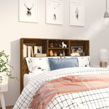 NNEVL Headboard Cabinet Smoked Oak 120x19x103.5 cm