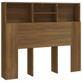 NNEVL Headboard Cabinet Brown Oak 120x19x103.5 cm