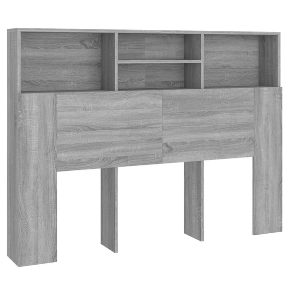 NNEVL Headboard Cabinet Grey Sonoma 140x19x103.5 cm