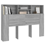 NNEVL Headboard Cabinet Grey Sonoma 140x19x103.5 cm