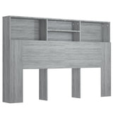 NNEVL Headboard Cabinet Grey Sonoma 160x19x103.5 cm
