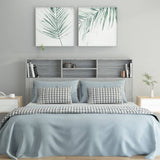 NNEVL Headboard Cabinet Grey Sonoma 160x19x103.5 cm