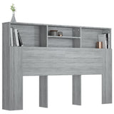 NNEVL Headboard Cabinet Grey Sonoma 160x19x103.5 cm