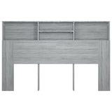 NNEVL Headboard Cabinet Grey Sonoma 160x19x103.5 cm
