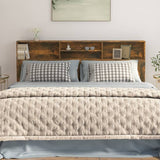 NNEVL Headboard Cabinet Smoked Oak 200x19x103.5 cm