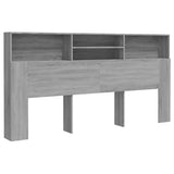 NNEVL Headboard Cabinet Grey Sonoma 200x19x103.5 cm