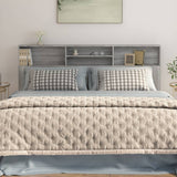 NNEVL Headboard Cabinet Grey Sonoma 200x19x103.5 cm