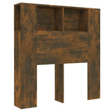 NNEVL Headboard Cabinet Smoked Oak 100x18.5x104.5 cm