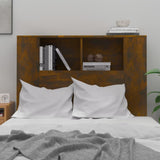 NNEVL Headboard Cabinet Smoked Oak 100x18.5x104.5 cm