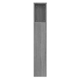 NNEVL Headboard Cabinet Grey Sonoma 100x18.5x104.5 cm