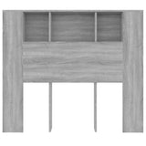 NNEVL Headboard Cabinet Grey Sonoma 120x18.5x104.5 cm