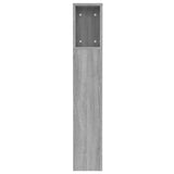 NNEVL Headboard Cabinet Grey Sonoma 120x18.5x104.5 cm