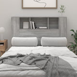NNEVL Headboard Cabinet Grey Sonoma 120x18.5x104.5 cm