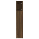 NNEVL Headboard Cabinet Brown Oak 120x18.5x104.5 cm