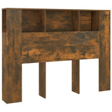 NNEVL Headboard Cabinet Smoked Oak 140x18.5x104.5 cm