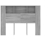 NNEVL Headboard Cabinet Grey Sonoma 140x18.5x104.5 cm