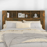 NNEVL Headboard Cabinet Smoked Oak 160x18.5x104.5 cm